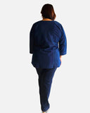 Denim Grace Embroidered Tunic