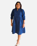 Denim Breeze Tiered Dress