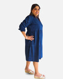 Denim Breeze Tiered Dress