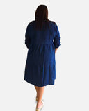 Denim Breeze Tiered Dress