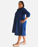 Denim Breeze Tiered Dress