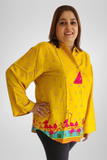 Yellow with Pink Flamingos Shirt