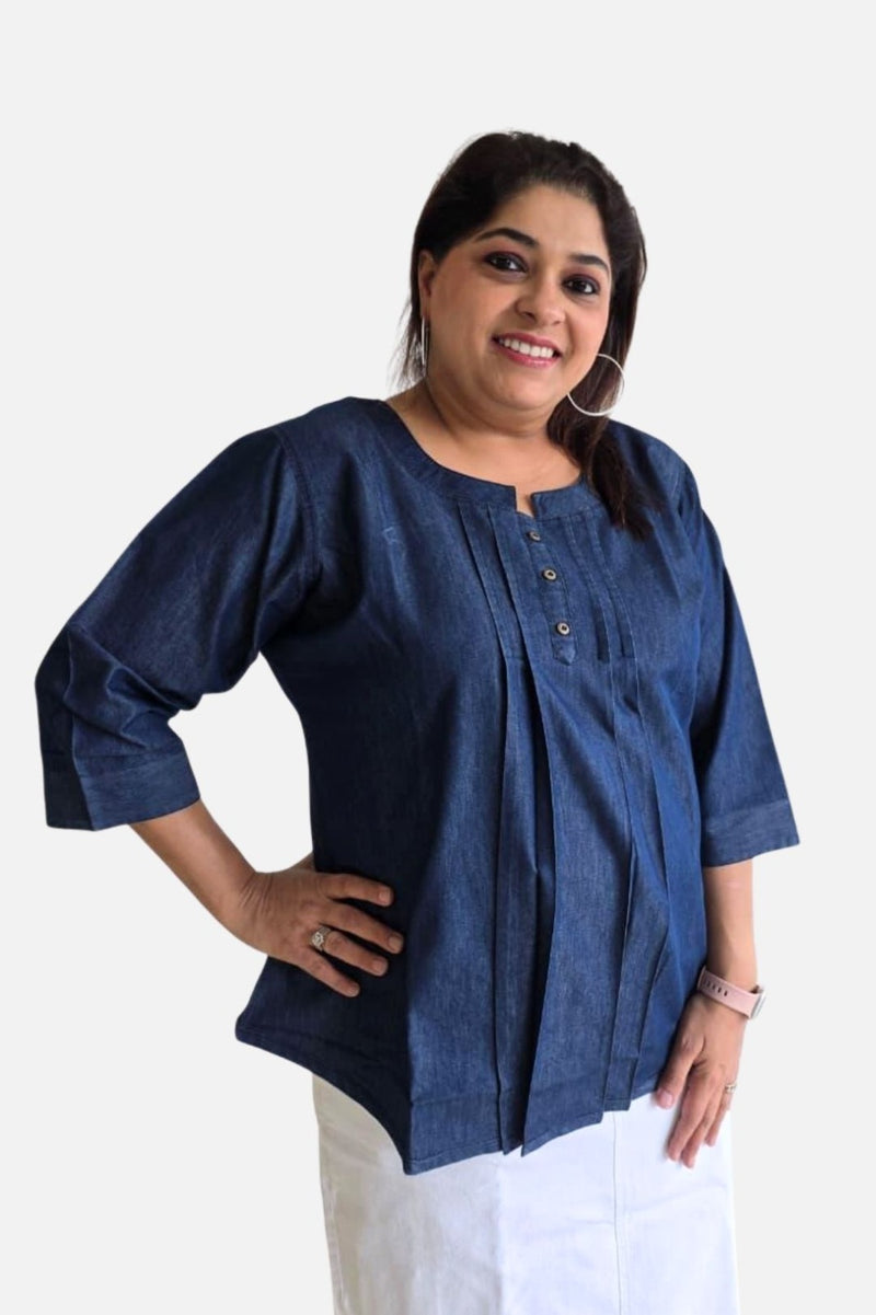 Classic Calm Denim Top