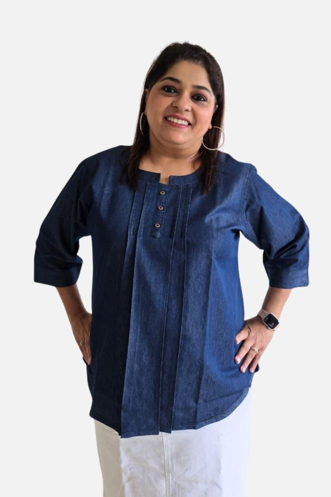 Classic Calm Denim Top