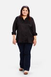 Noir Satin Shirt