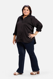 Noir Satin Shirt