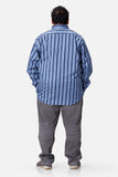 Dark Blue Striped Men's Shirt