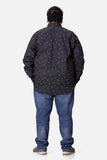 Dotted Black Print Men's Shirt