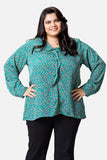 English Green Frill Top