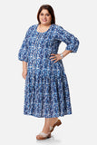 Indigo Paisley Dress