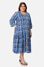 Indigo Paisley Dress