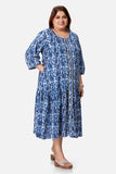 Indigo Paisley Dress