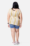 Mustard Stripes Top