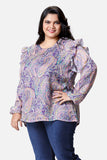 Purple Paisley Top