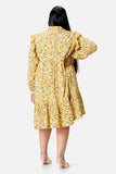 Sunny Yellow Floral Dress