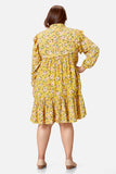 Sunny Yellow Floral Dress