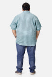 Teal Checks Men's Shirt