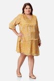 Yellow Polka Layered Dress