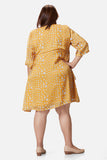 Yellow Polka Layered Dress