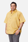 Yellow Striped Men's Shirt